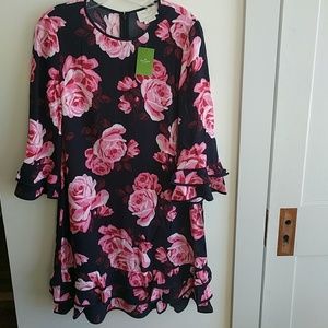 NWT beautiful 🌹 kate spade ruffle shift!